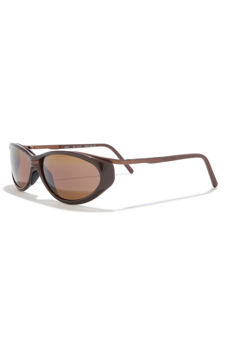 Maui Jim 65mm Oval Sunglasses, Alternate, color, Brown Brown Bronze