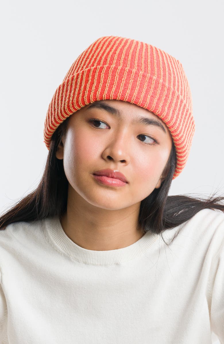 verloop Rib Beanie, Alternate, color, Camel Poppy