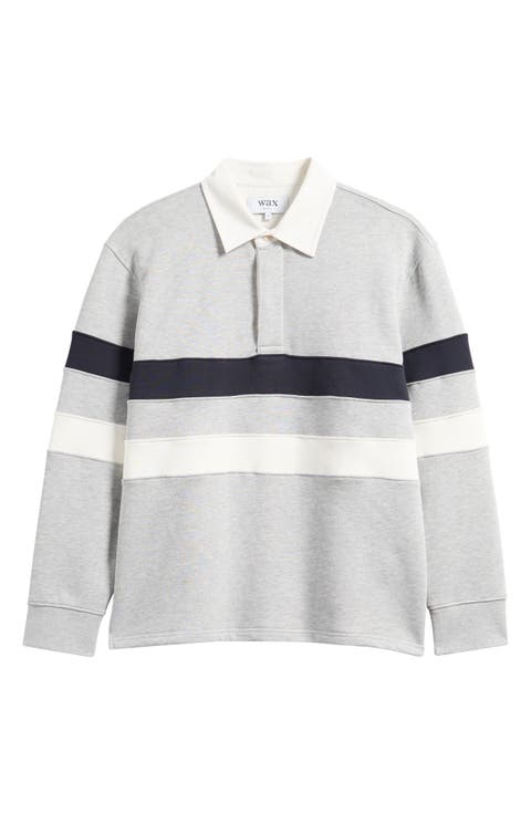 Rowhill Stripe Organic Cotton Rugby Shirt