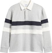 Wax London Rowhill Stripe Organic Cotton Rugby Shirt