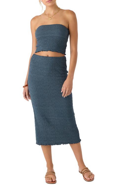 O'neill Jordana Column Midi Skirt In Slate