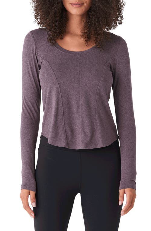 Threads 4 Thought Kellie Heathered Jersey T-Shirt in Heather Peppercorn 