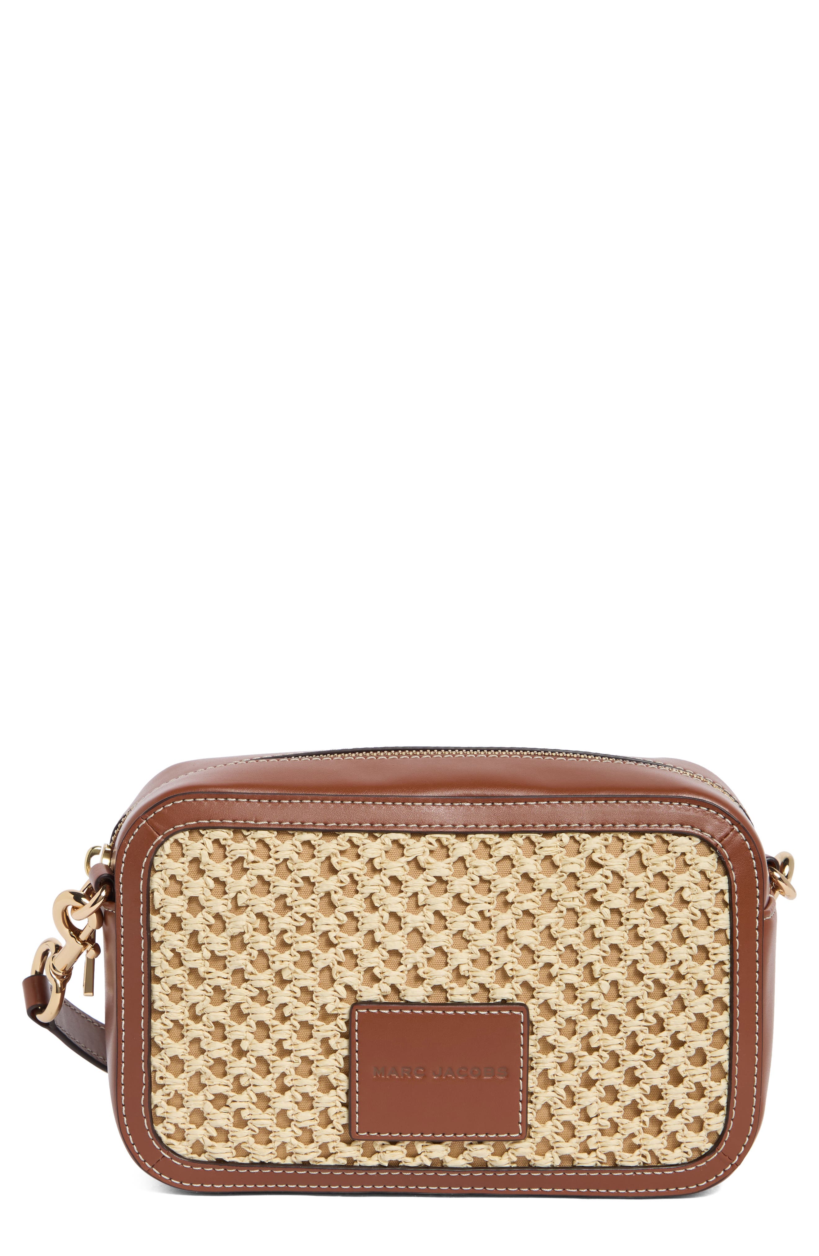 Marc Jacobs Straw Camera Crossbody Bag