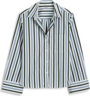 Madewell Easy Y-Neck Poplin Button-Up Shirt