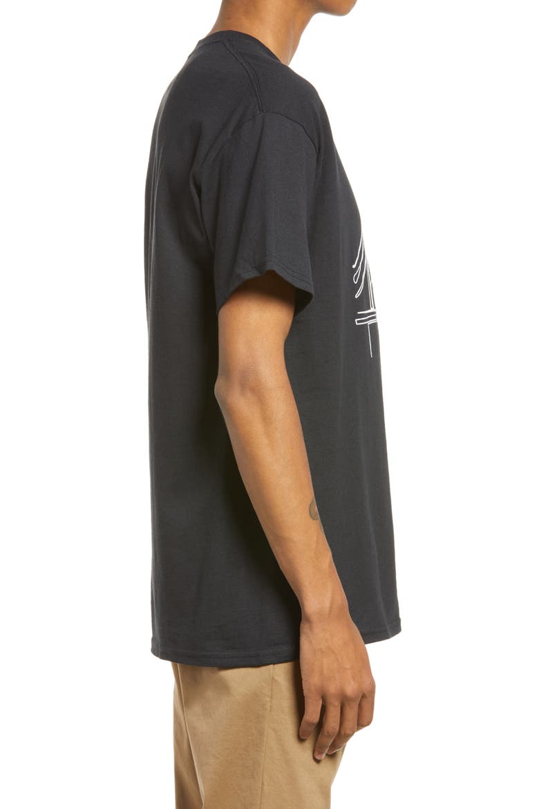 Men's Bridge Sketch Graphic Tee, Alternate, color, BLACK
