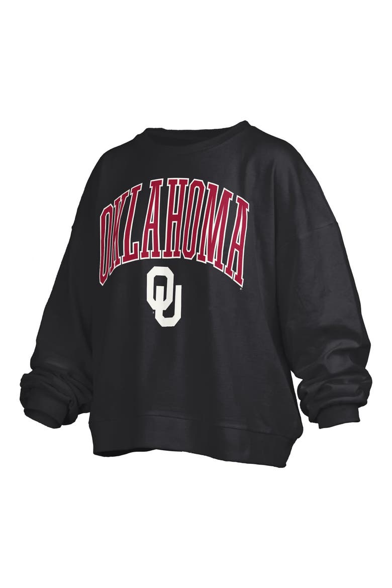 Women's Pressbox  Black Oklahoma Sooners Plus Size Nelson Janise Sweatshirt, Alternate, color, Black