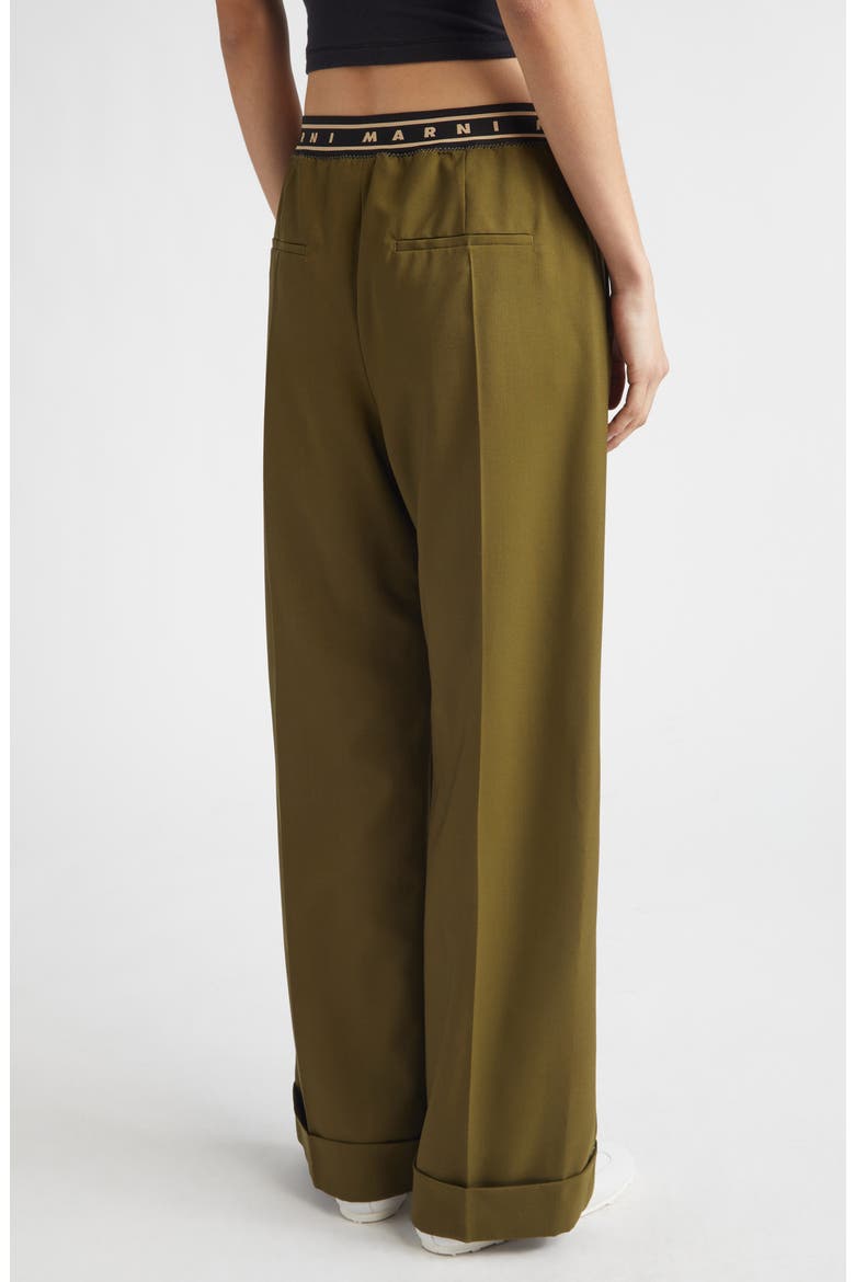 Tropical Virgin Wool Straight Leg Pants, Alternate, color, 00V51DUSTY OLIVE