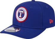 New Era Men's New Era Royal Texas Rangers Circle Patch 9SEVENTY Stretch-Snap Hat