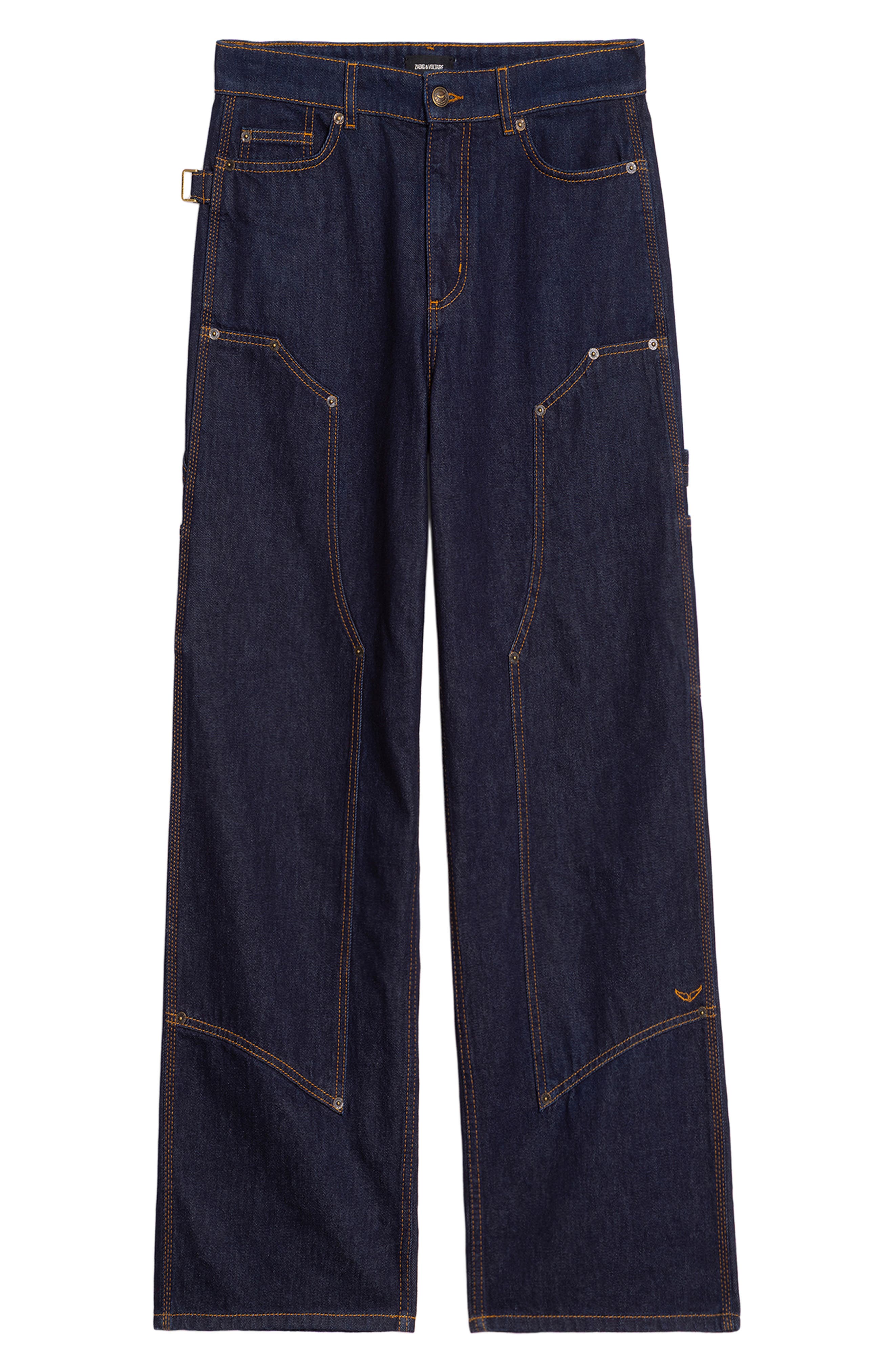 Zadig & Voltaire Perya Straight Leg Cargo Jeans (Women) | Nordstrom