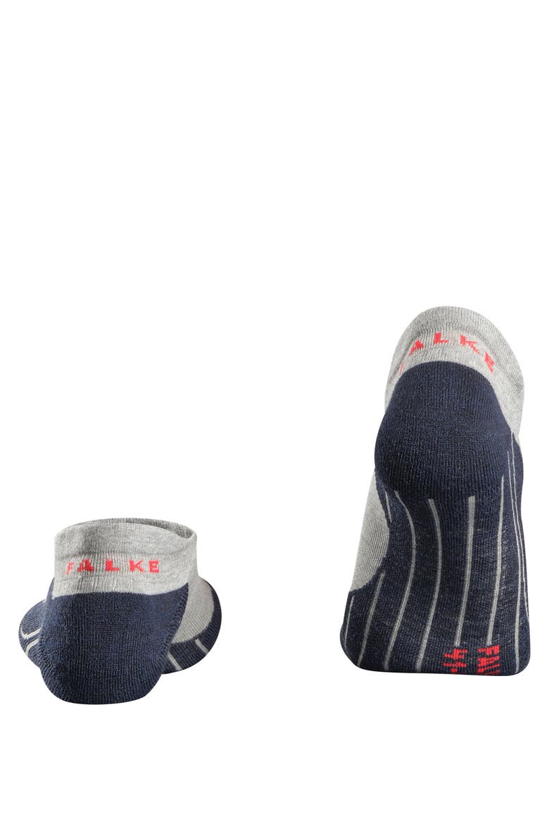 RU4 Endurance No Show Running Socks, Alternate, color, Light Grey