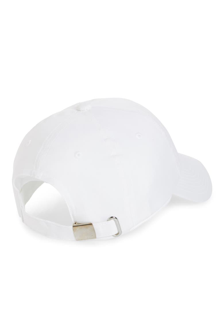 Metal Swoosh Baseball Cap, Alternate, color, WHITE