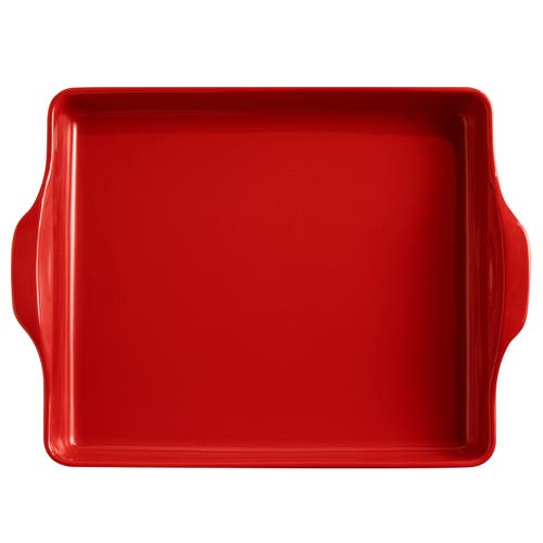 Emile Henry Foccacia Bread Pan In Burgundy