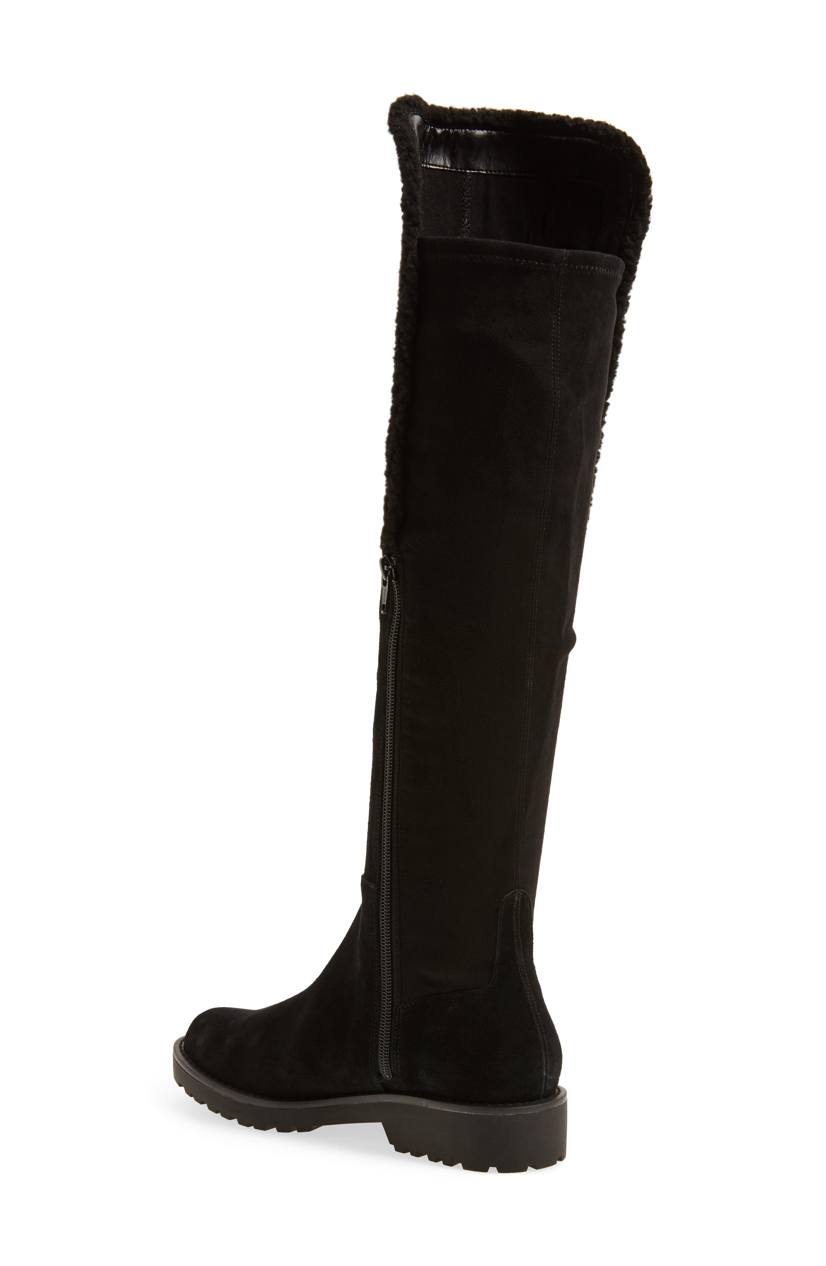 Sole Society Juno Faux Shearling Trim Boot, Alternate, color, 