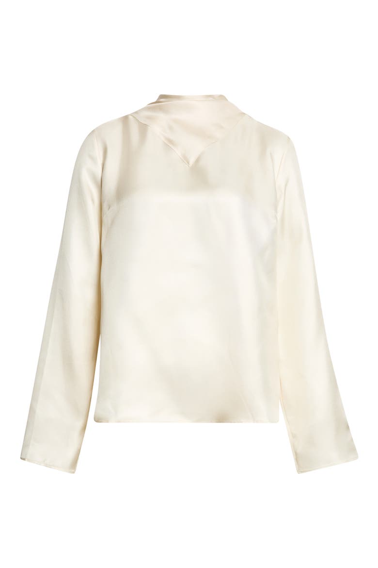 Gala Silk Twill Scarf Top, Main, color, IVORY