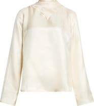 LOULOU DE SAISON Gala Silk Twill Scarf Top