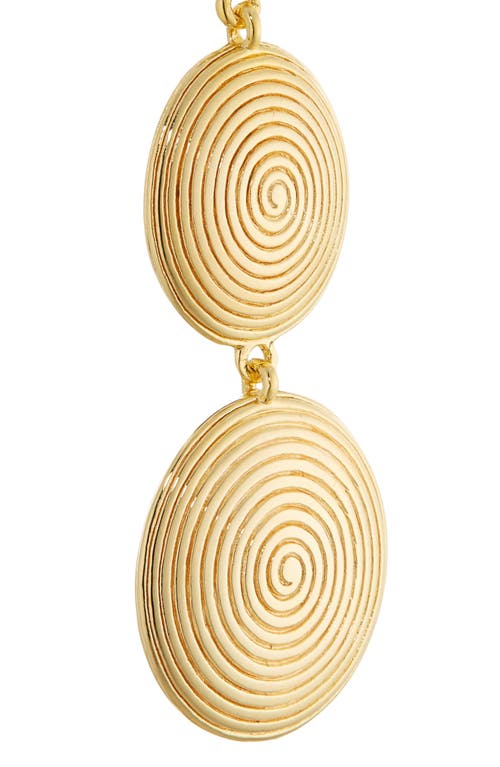 Lie Studio Lié Studio The Ruby Drop Earrings In Gold