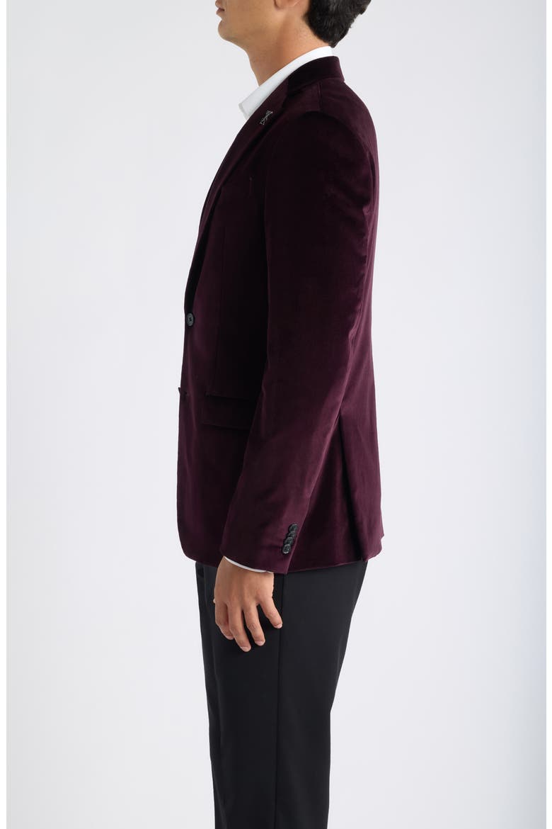 Bleecker Velvet Sport Coat, Alternate, color, PURPLE
