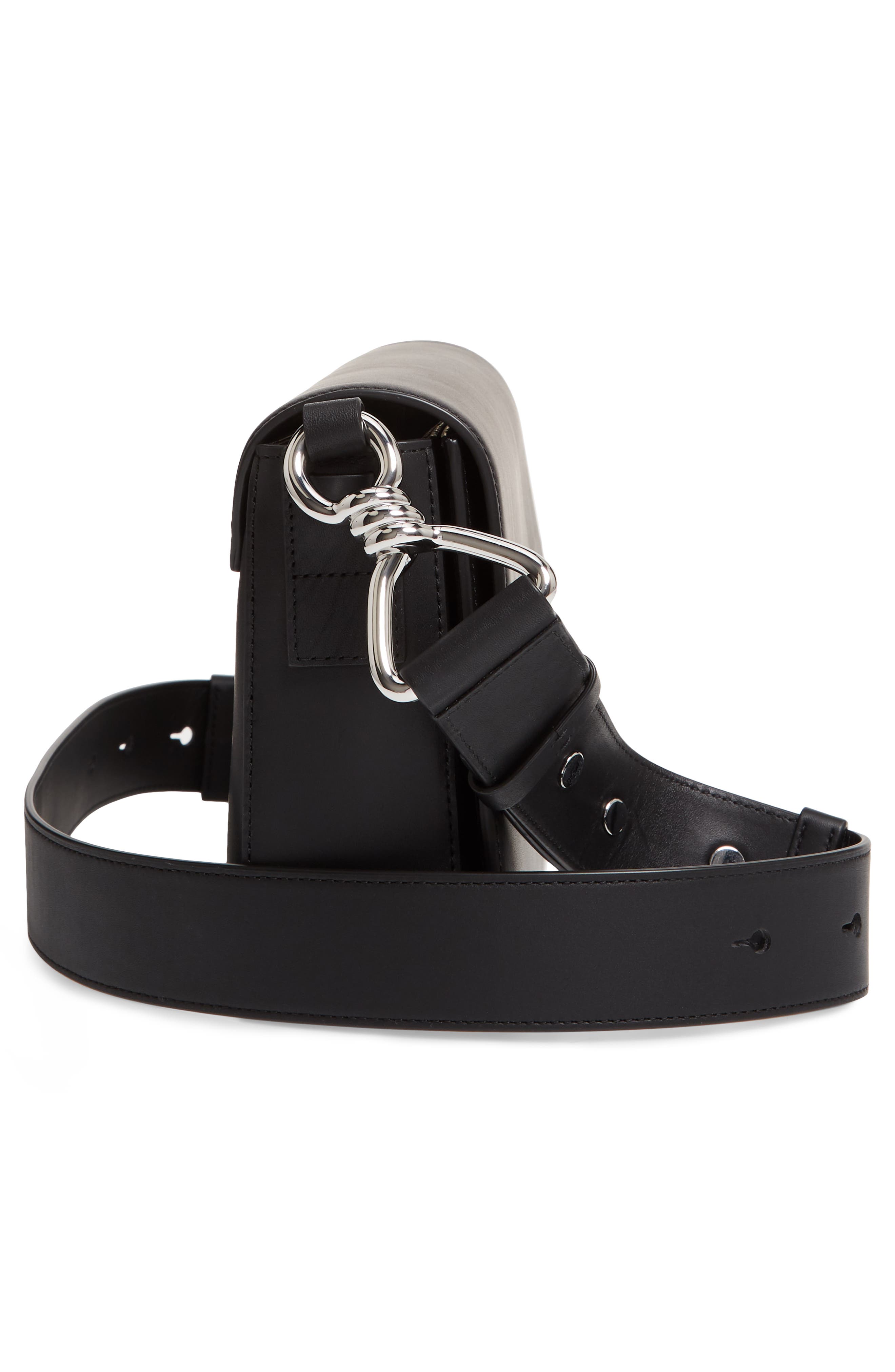 AllSaints Captain Leather Crossbody Bag, Alternate, color, 