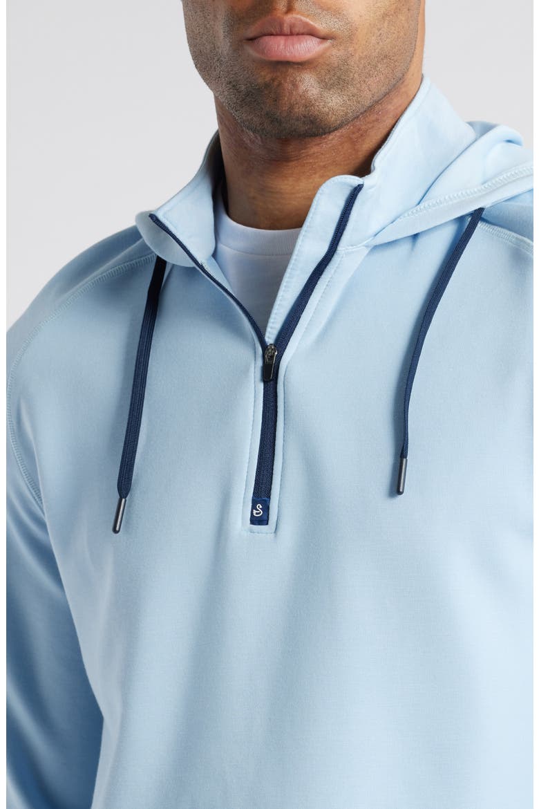 Jonathan Quarter Zip Golf Hoodie, Alternate, color, SKY