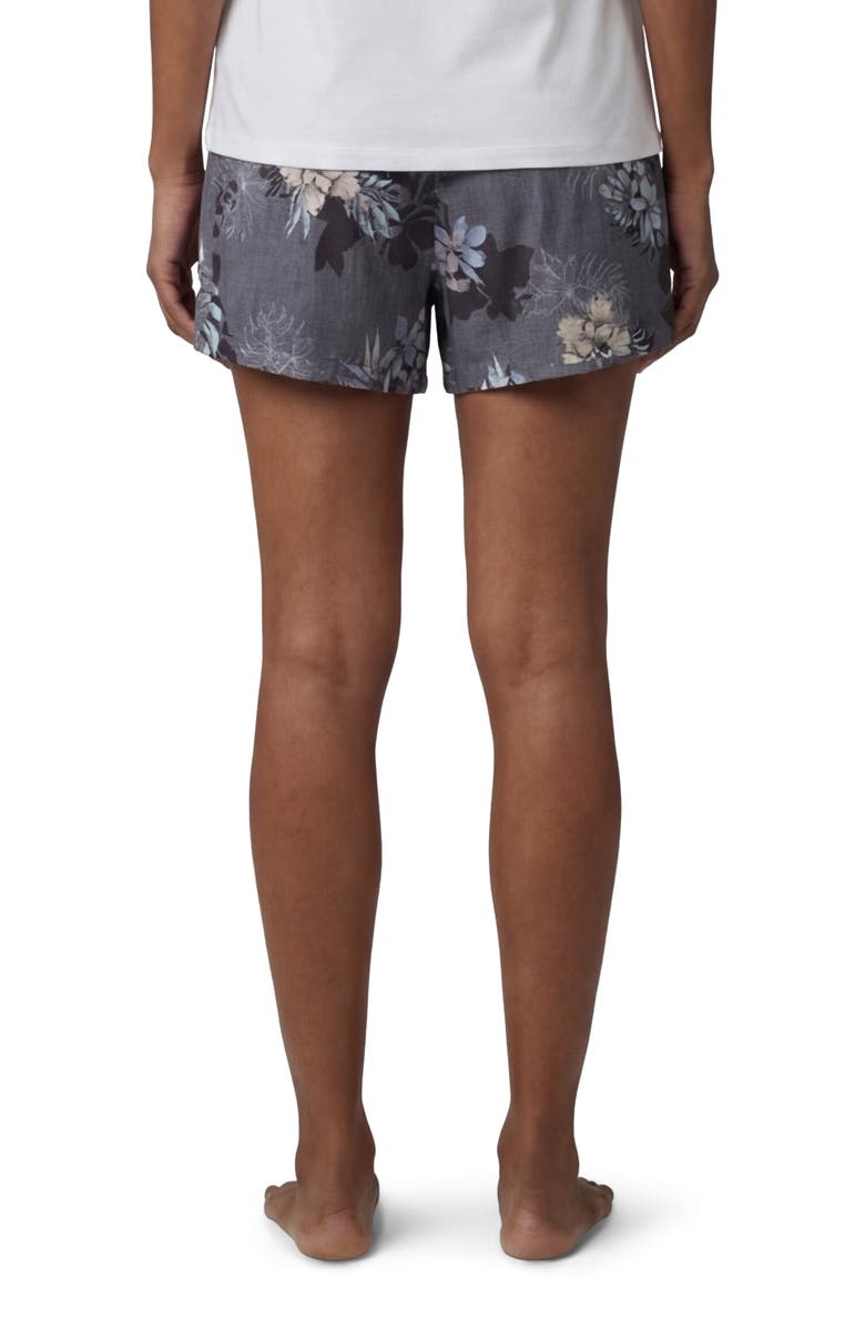 Lords of Harlech Exotic Floral Womens Drawstring Short, Alternate, color, Exotic Floral Black