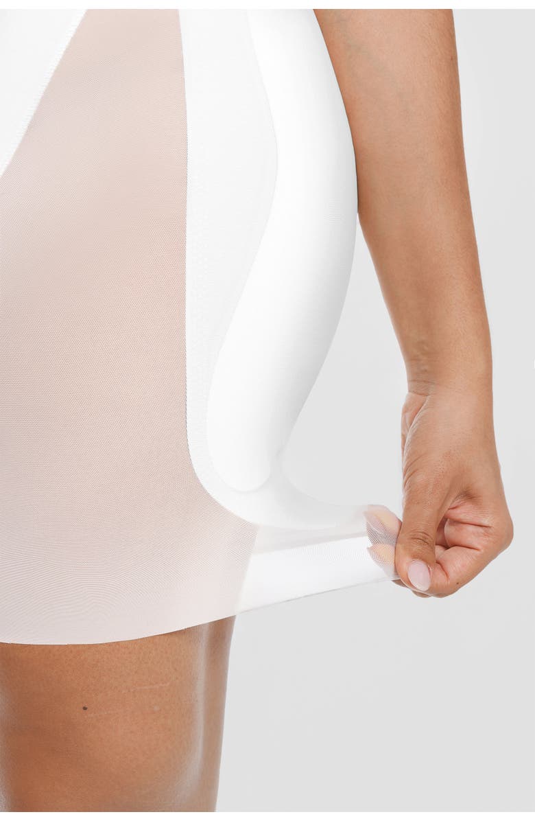 Shapellx Hip Enhancer Padded High Waist Body Shaper Shorts, Alternate, color, White