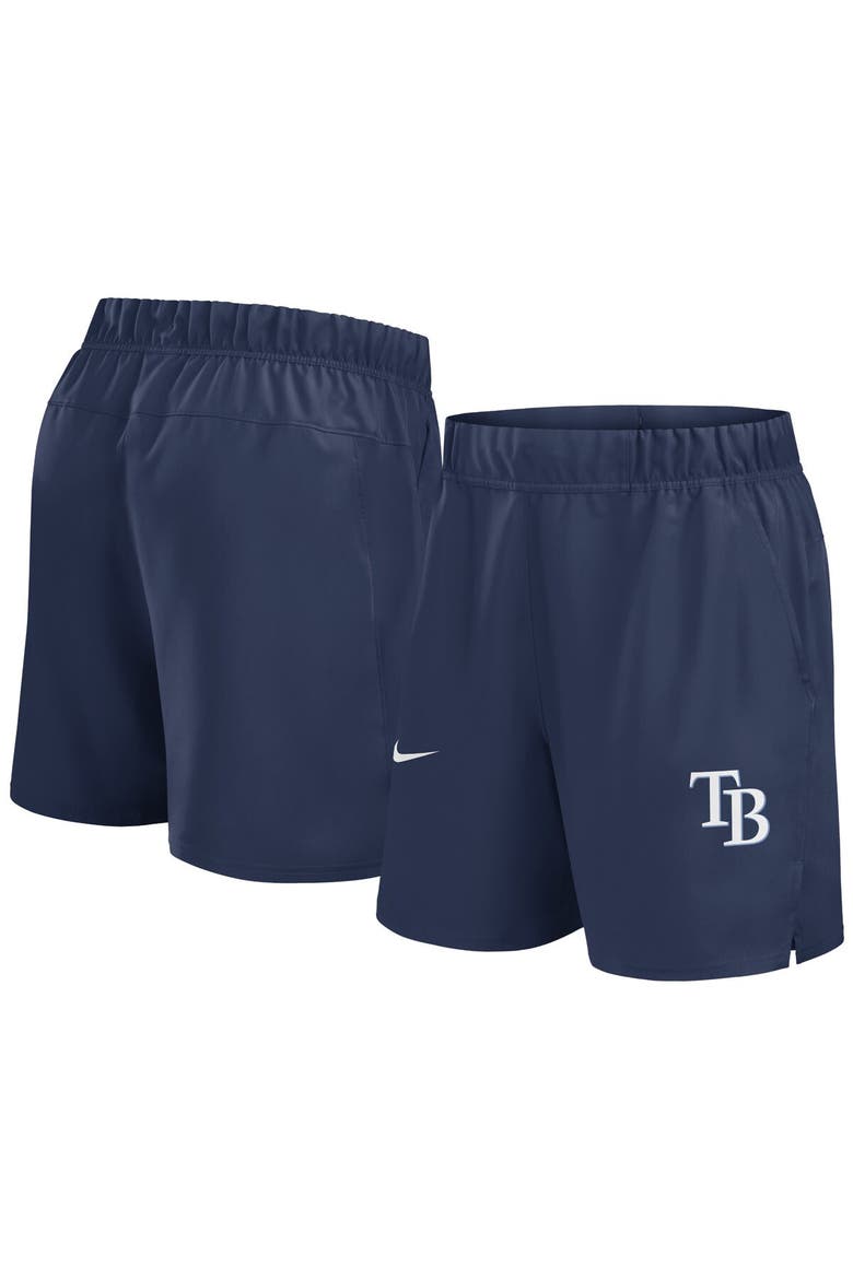 Men's Nike Navy Tampa Bay Rays Woven Victory Performance Shorts, Main, color, Navy