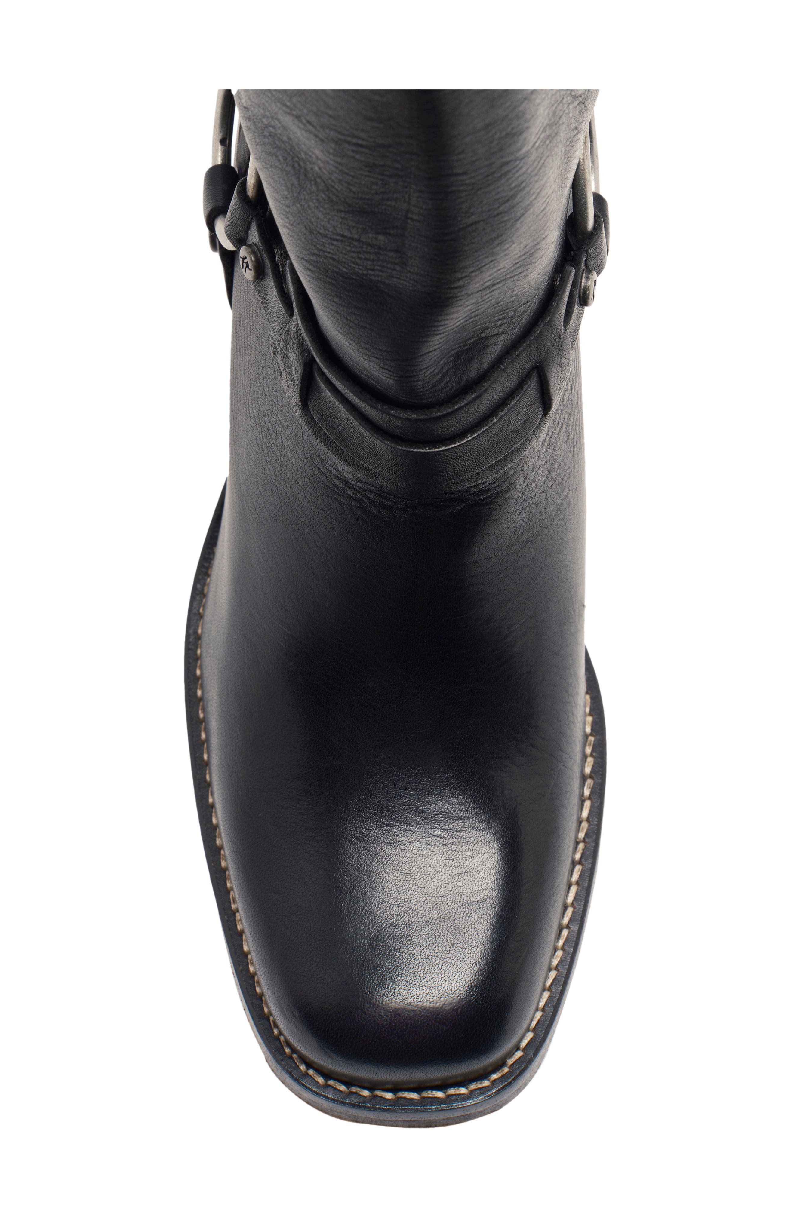 Free People Hayden Harness Bootie, Alternate, color, Black Leather