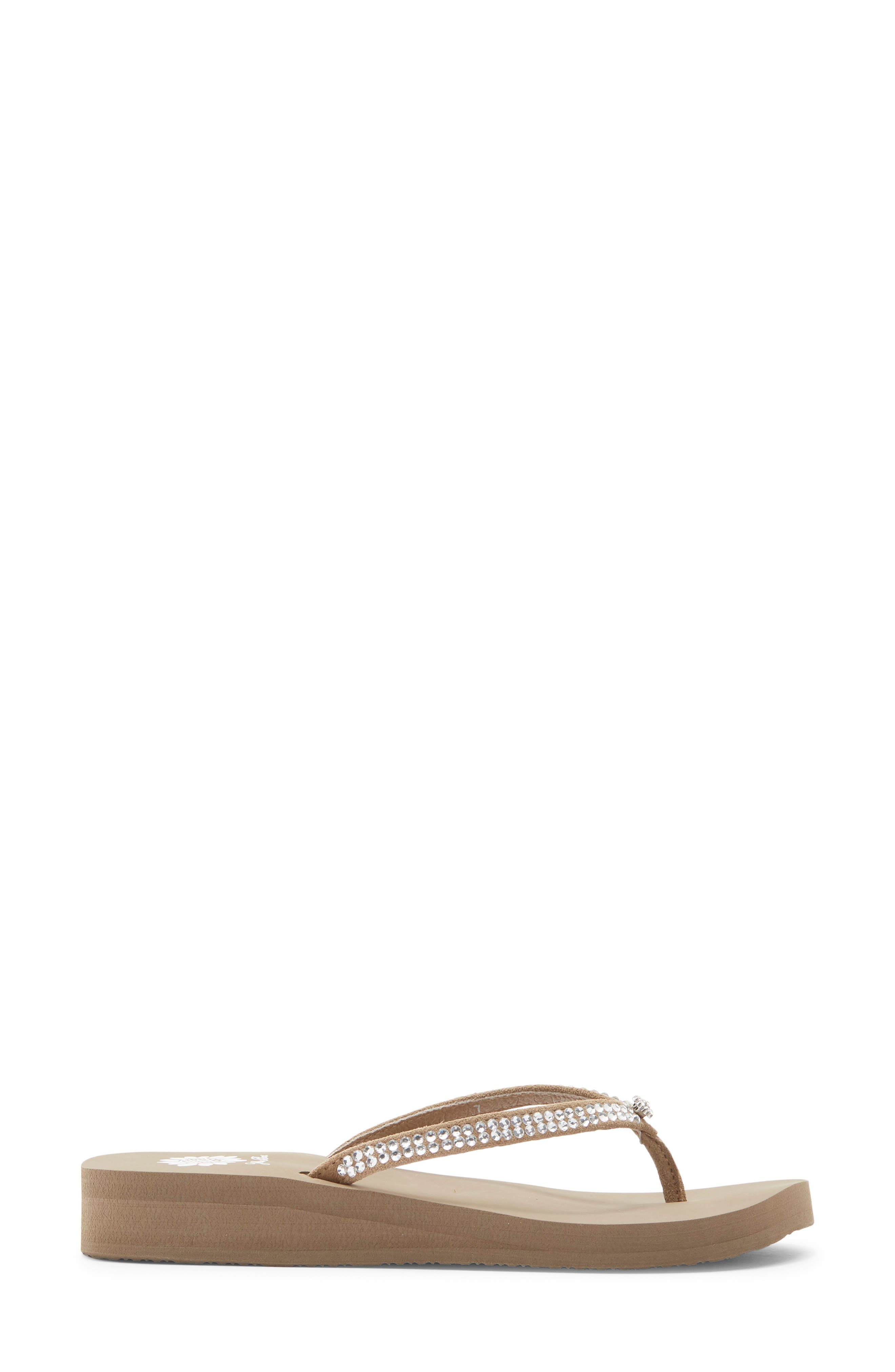 Yellow Box Premium Jello Platform Flip Flop, Alternate, color, Rich Taupe
