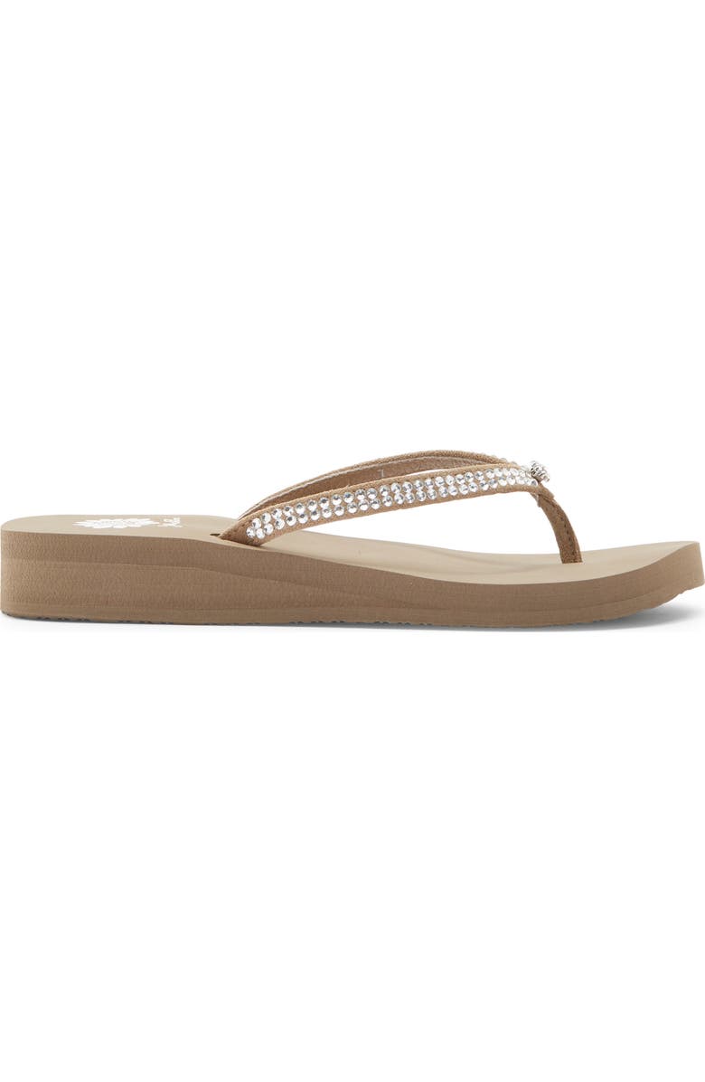 Yellow Box Premium Jello Platform Flip Flop, Alternate, color, Rich Taupe