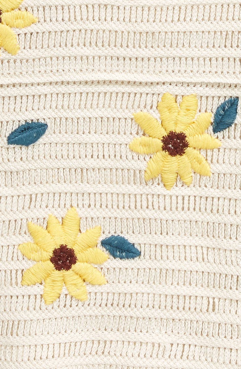 Freshman Kids' Daisy Cotton Crochet Top, Alternate, color, 