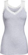 Fleur't Iconic Lace Trim Camisole with Shelf Bra