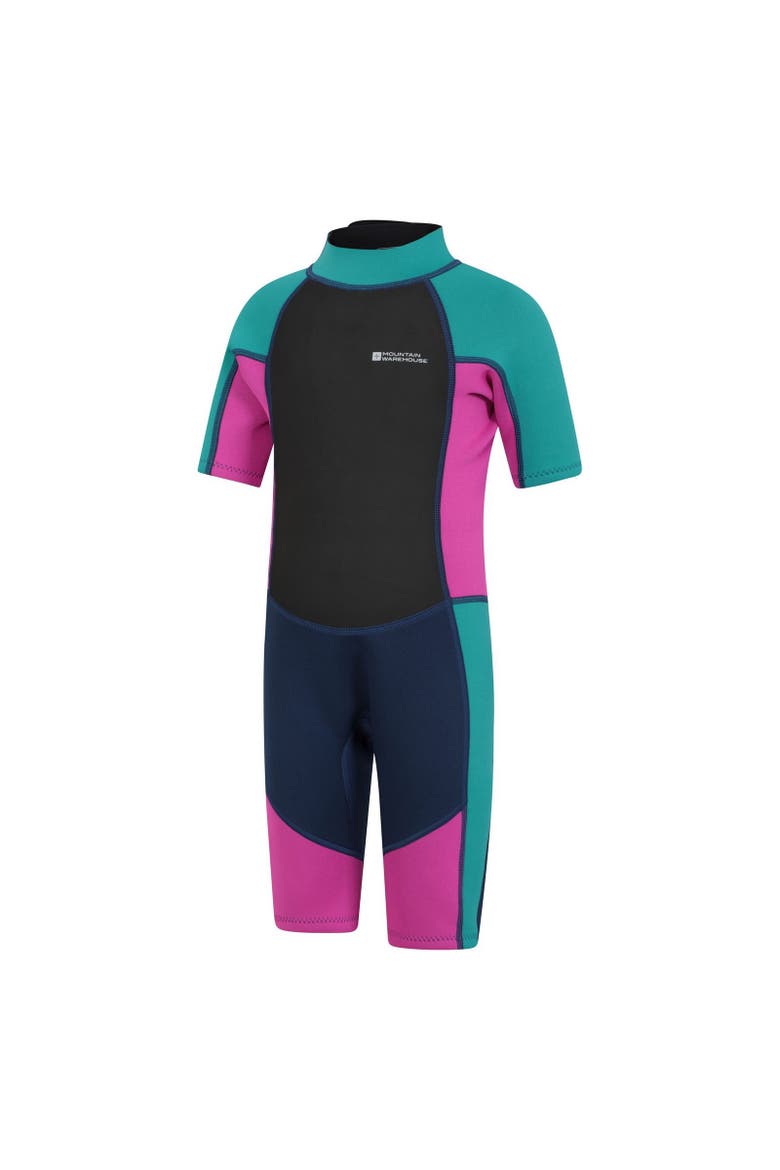 Childrens/Kids Contrast Panel Wetsuit, Alternate, color, Grape