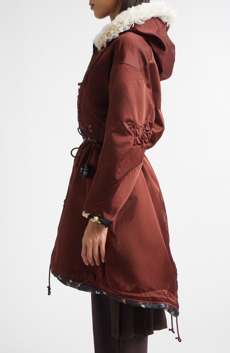 Undercover Mixed Media Silk Parka, Alternate, color, 