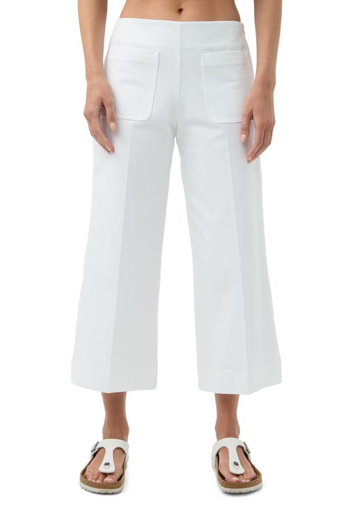 Shop Trina Turk Fortunate Wide Leg Cropped Pant In White
