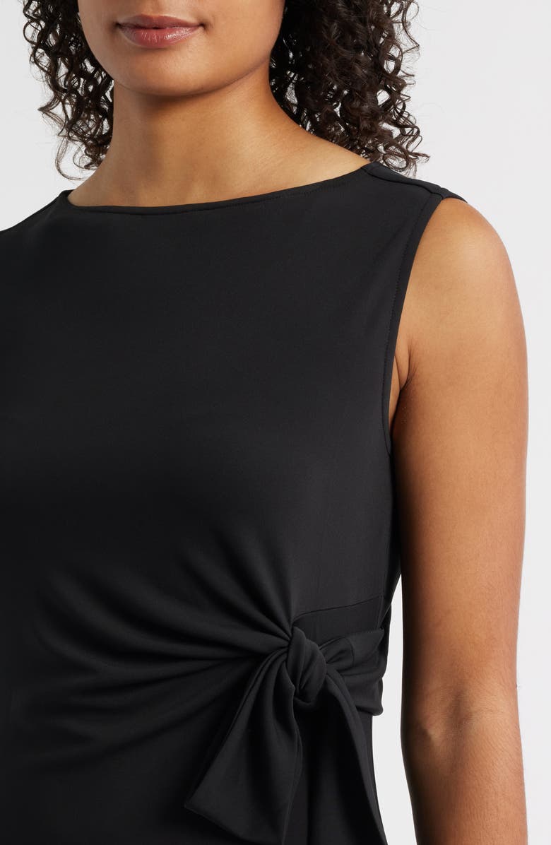 NIC+ZOE Dominique Crepe Midi Dress, Alternate, color, Black Onyx