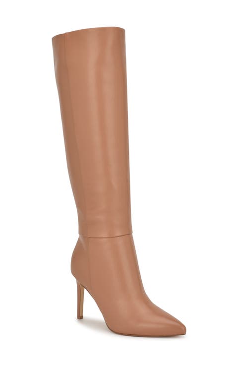 Richy Pointed Toe Knee High Boot (Women)
