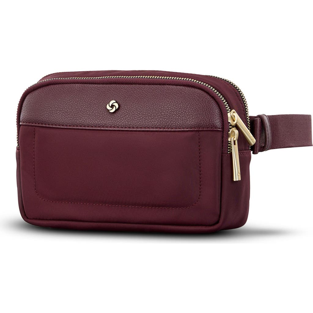 Samsonite Mobile Solution 2 Rfid Waist Pack In Burgundy