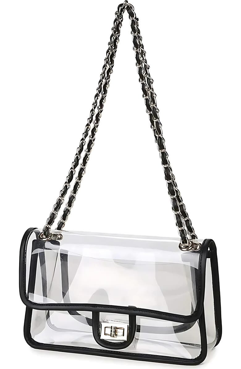 MacRae & Co. Clear Convertible Chain Shoulder Bag, Main, color,