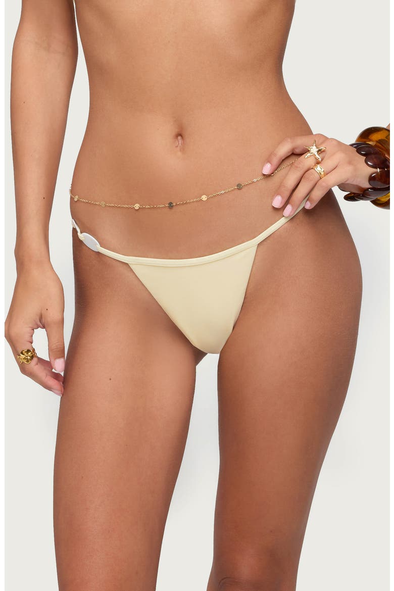 Evana Beaded Bikini Bottoms, Main, color, CREAM