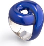 Bea Bongiasca Blue Enamel Tarallo Ring