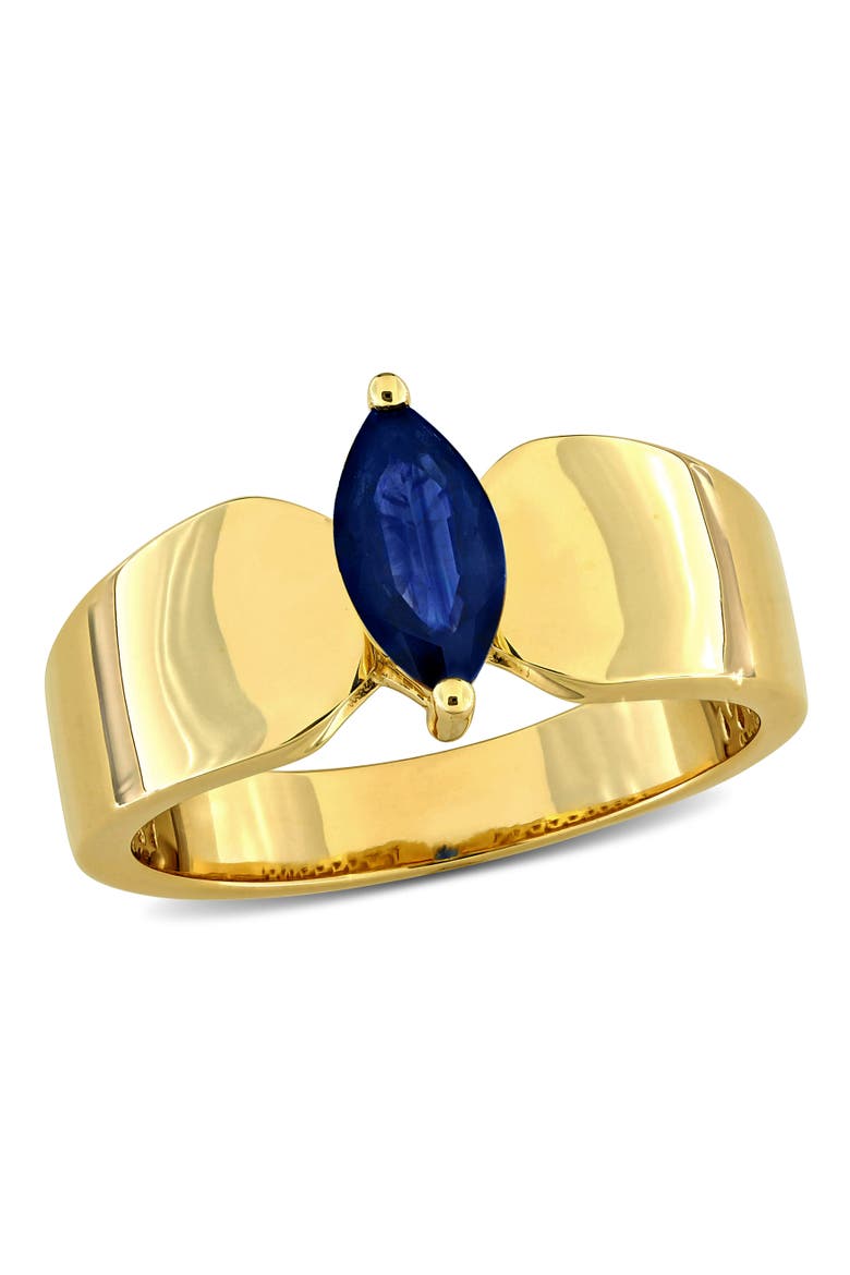 Precious Gem Marquise Ring 10k Gold, Main, color, Sapphire