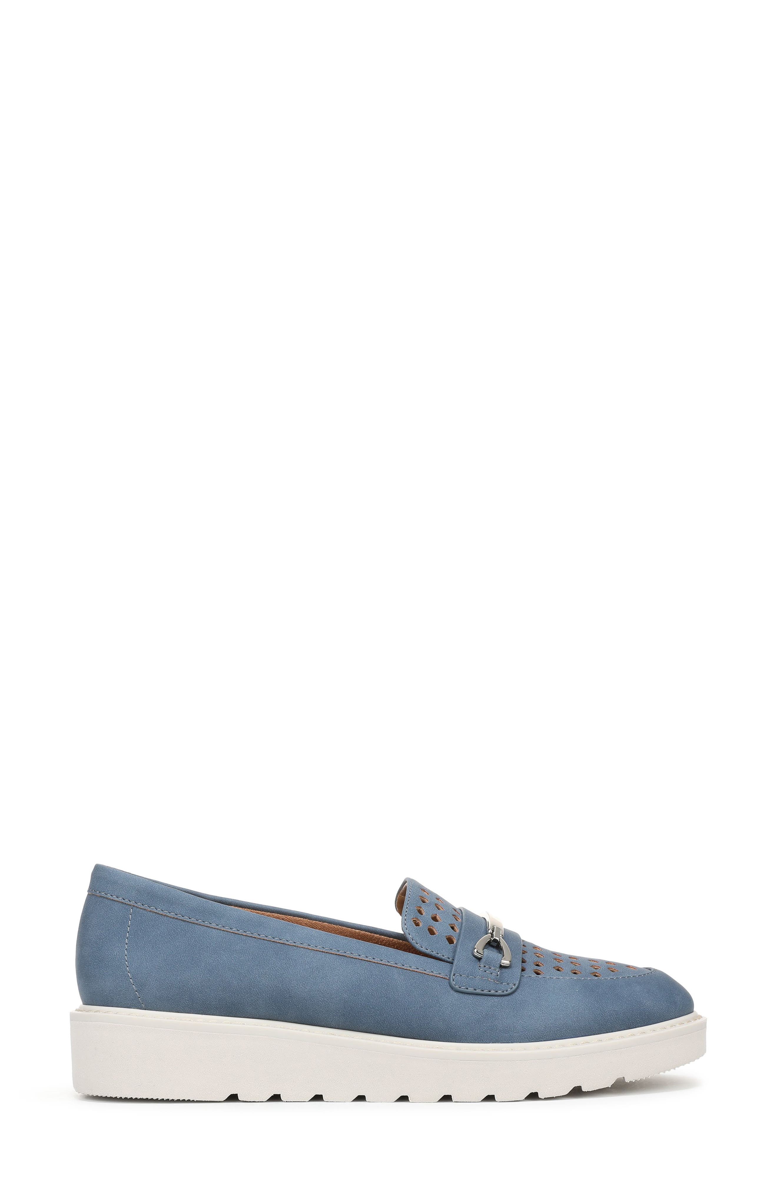Elin Perforated Loafer Sneaker, Alternate, color, BLUE