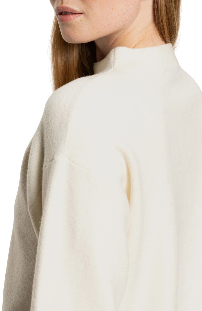 Sanctuary Soft Touch Mock Neck Sweater, Alternate, color, Chalk