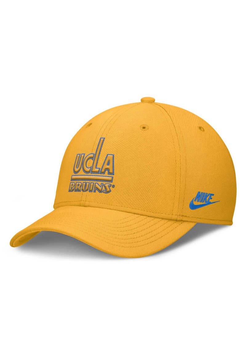 Men's Nike Gold UCLA Bruins Rise Academic Dri-FIT Flex Hat, Main, color, Gold