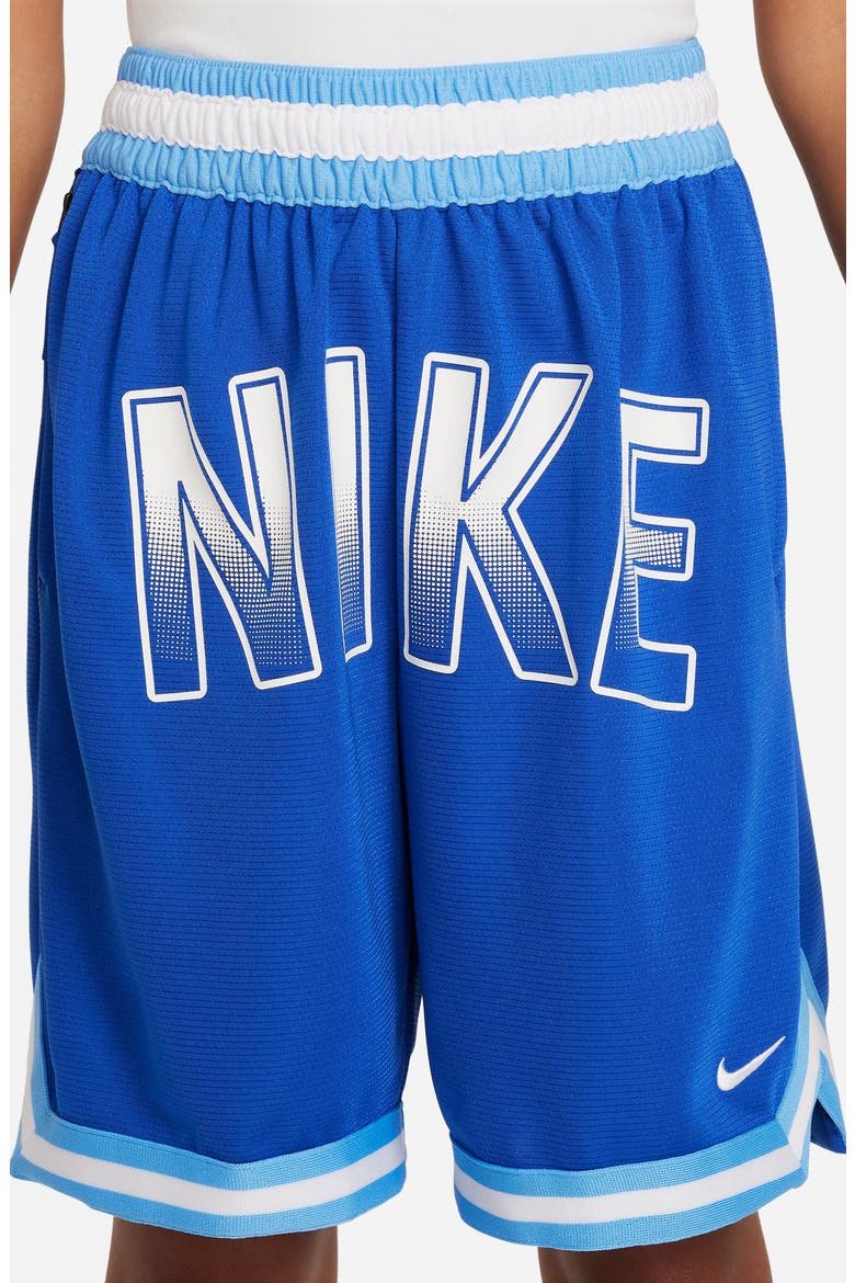 Kids' Dri-FIT DNA Mesh Basketball Shorts, Alternate, color, GAME ROYAL/ WHITE