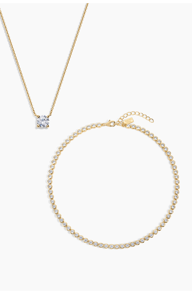 Electric Picks The One Necklace Set of 2, Main, color, Gold
