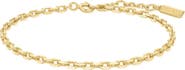 ANIA HAIE Bezel Cubic Zirconia Station Chain Bracelet