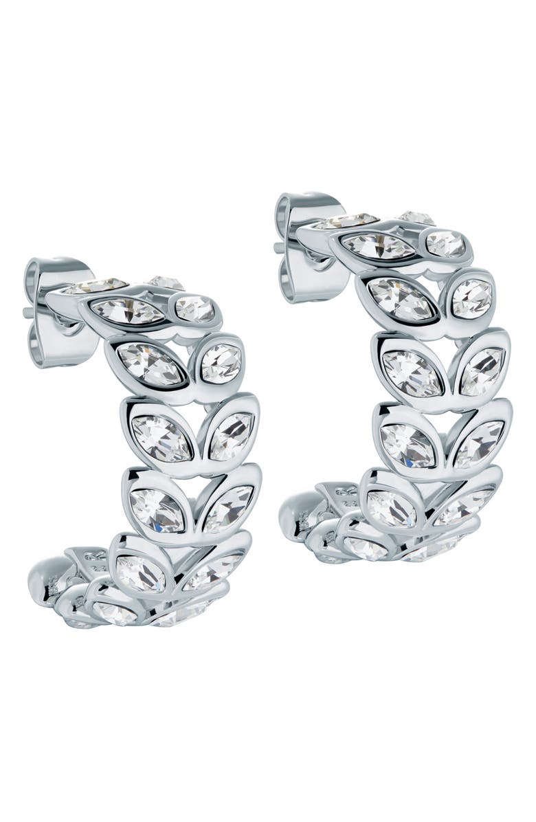 Ted Baker London Senelda Serpentine Cubic Zirconia Hoop Earrings, Main, color, 