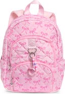 OMG Accessories Large Bow Quilted Backpack