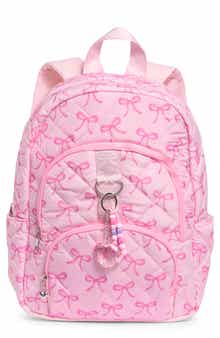 Large Bow Quilted Backpack